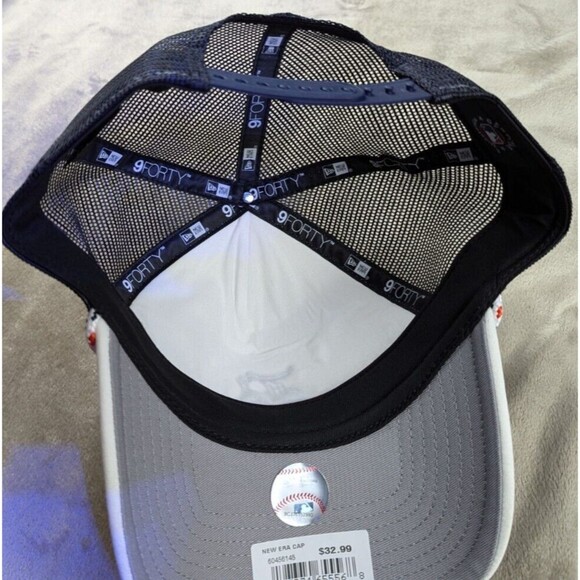 Detroit Tigers MLB New Era Adult White 9Forty Court Trucker Adjustable Rope Hat - Picture 6 of 7